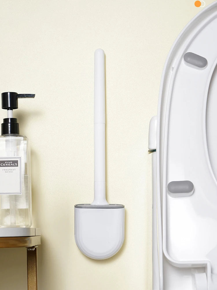 1 Wall Hanging Long Handle Toilet Brush,...