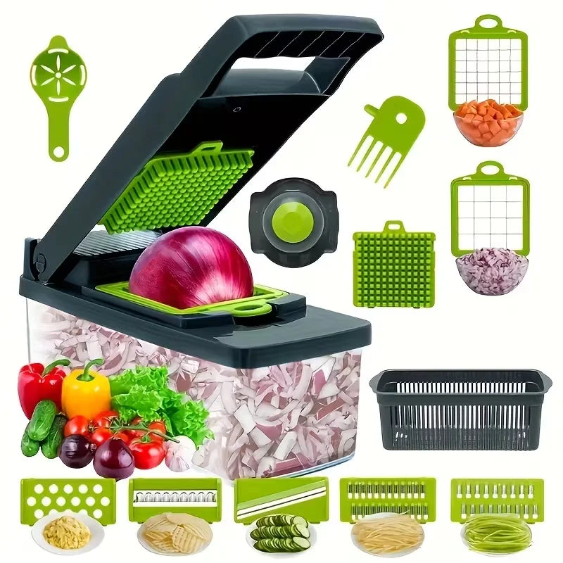 14-in-1 Multifunctional Vegetable Chopper & Slicer