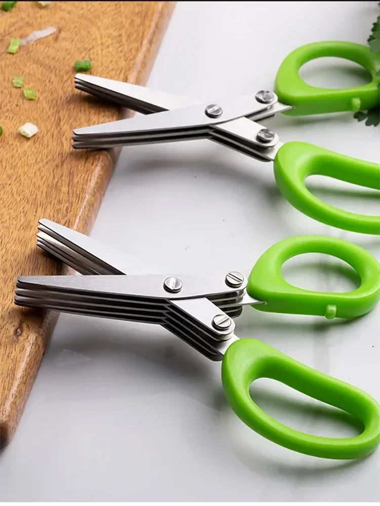 Multi-Blade Herb Scissors & Stripper — 3 or 5 Blade