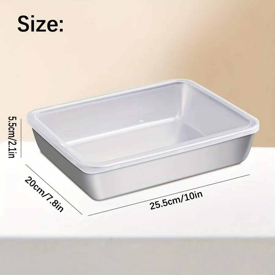 3-Piece Stainless Steel Food Storage...
