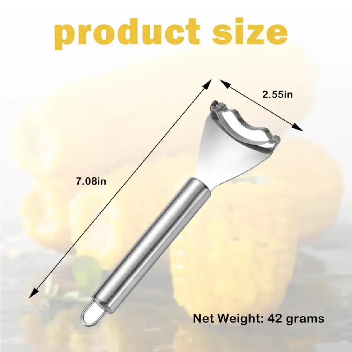 Stainless Steel Corn Stripper & Cob Peeler
