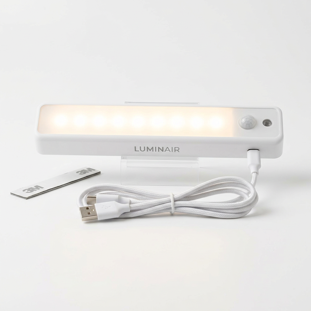 Wireless Motion Sensor LED Cabinet Light — USB-C Rechargeable