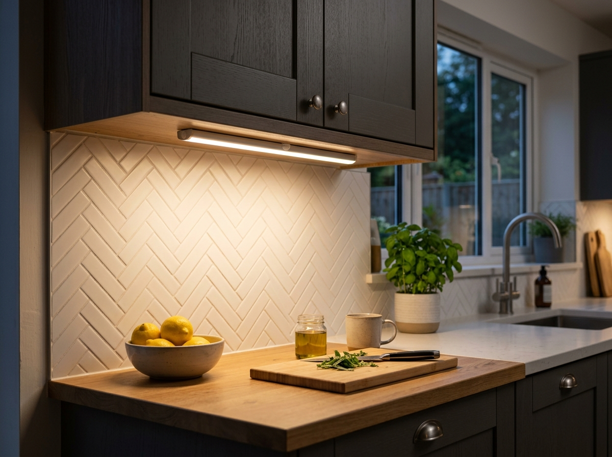 Wireless Motion Sensor LED Cabinet Light — USB-C Rechargeable