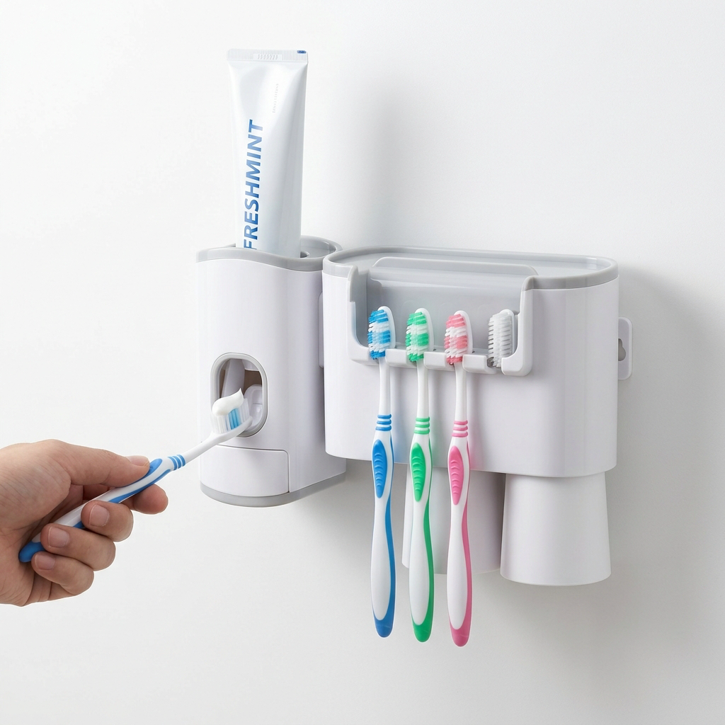 Wall Mounted Toothbrush Holder With Automatic...