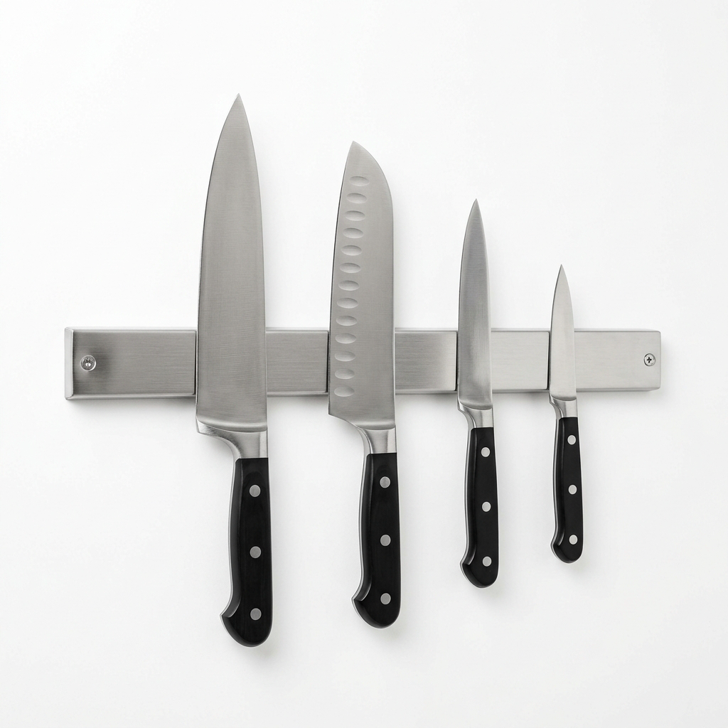 Magnetic Knife Strip — Wall-Mounted Kitchen Knife Holder
