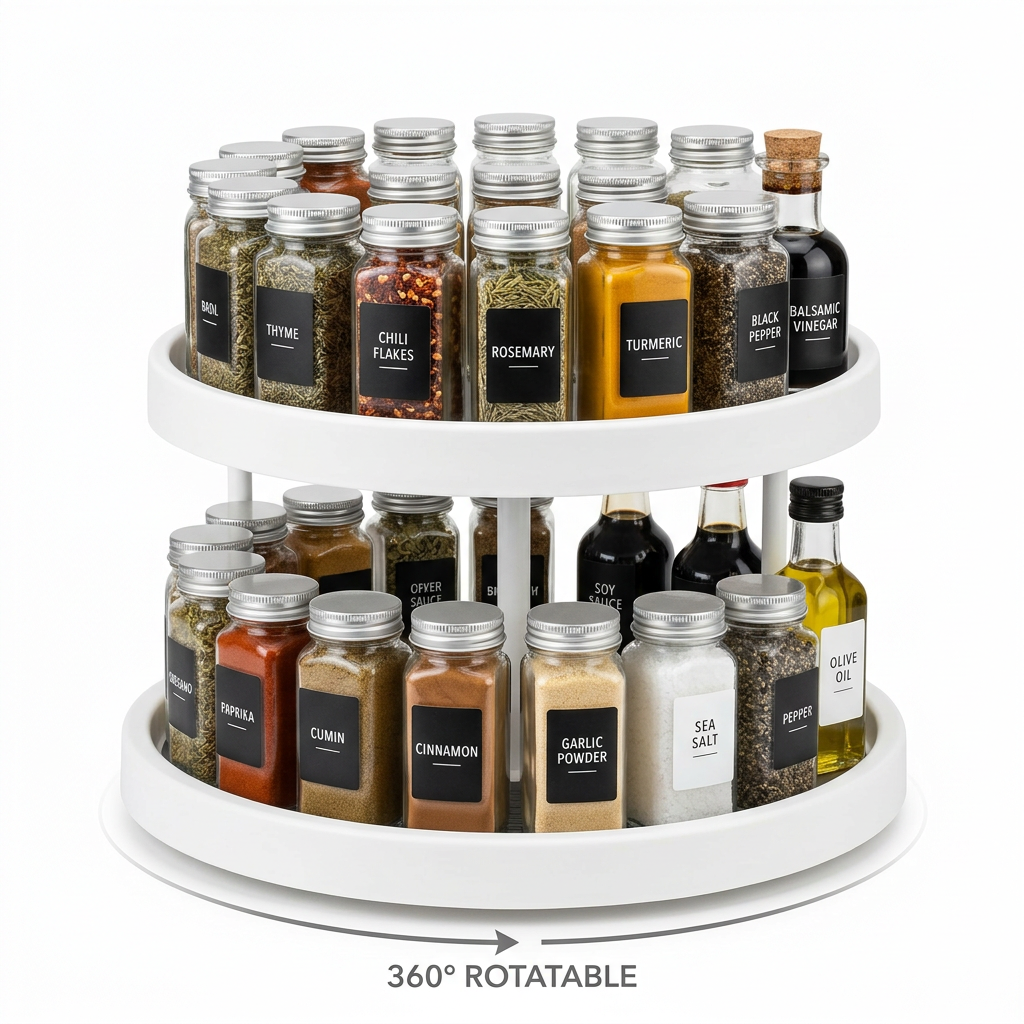 Rotatable Kitchen Storage Rack kitchen...