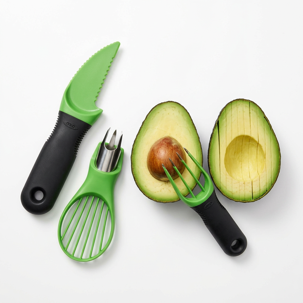 3-in-1 Avocado Slicer — Split, Pit & Slice Tool
