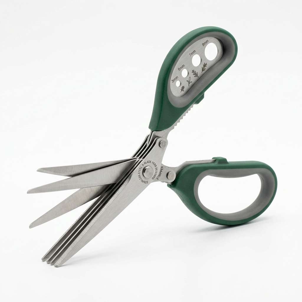 Multi-Blade Herb Scissors & Stripper — 3 or 5 Blade