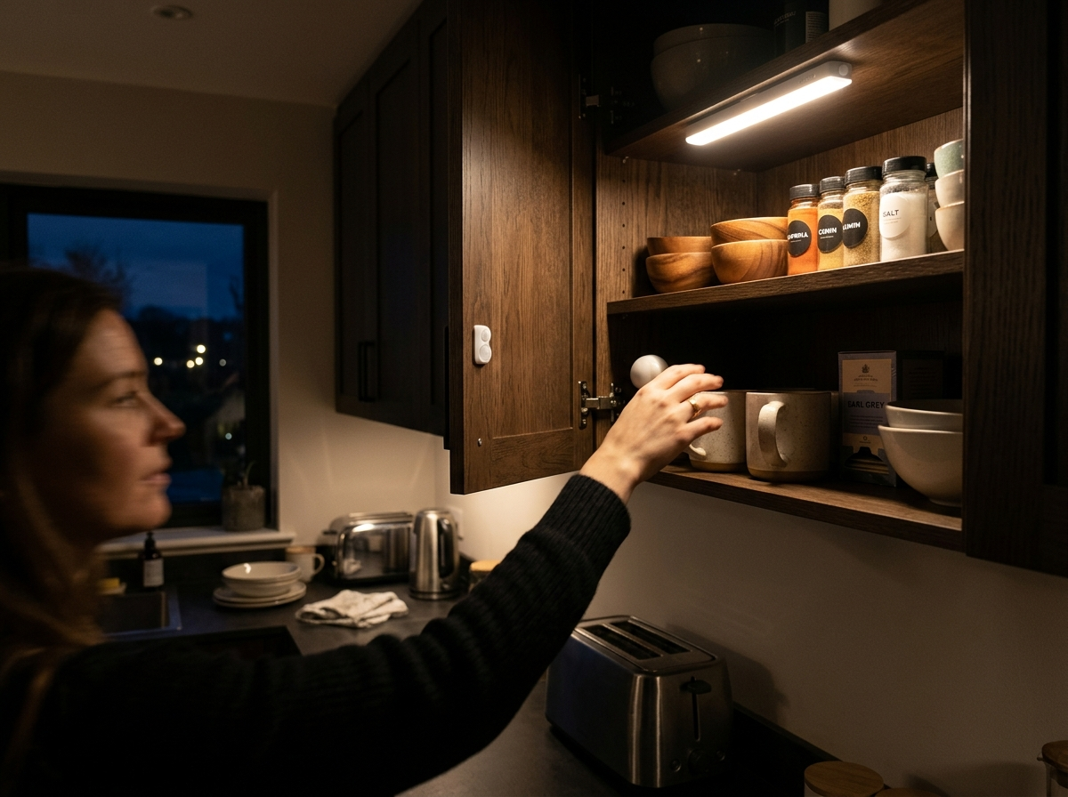 Wireless Motion Sensor LED Cabinet Light — USB-C Rechargeable