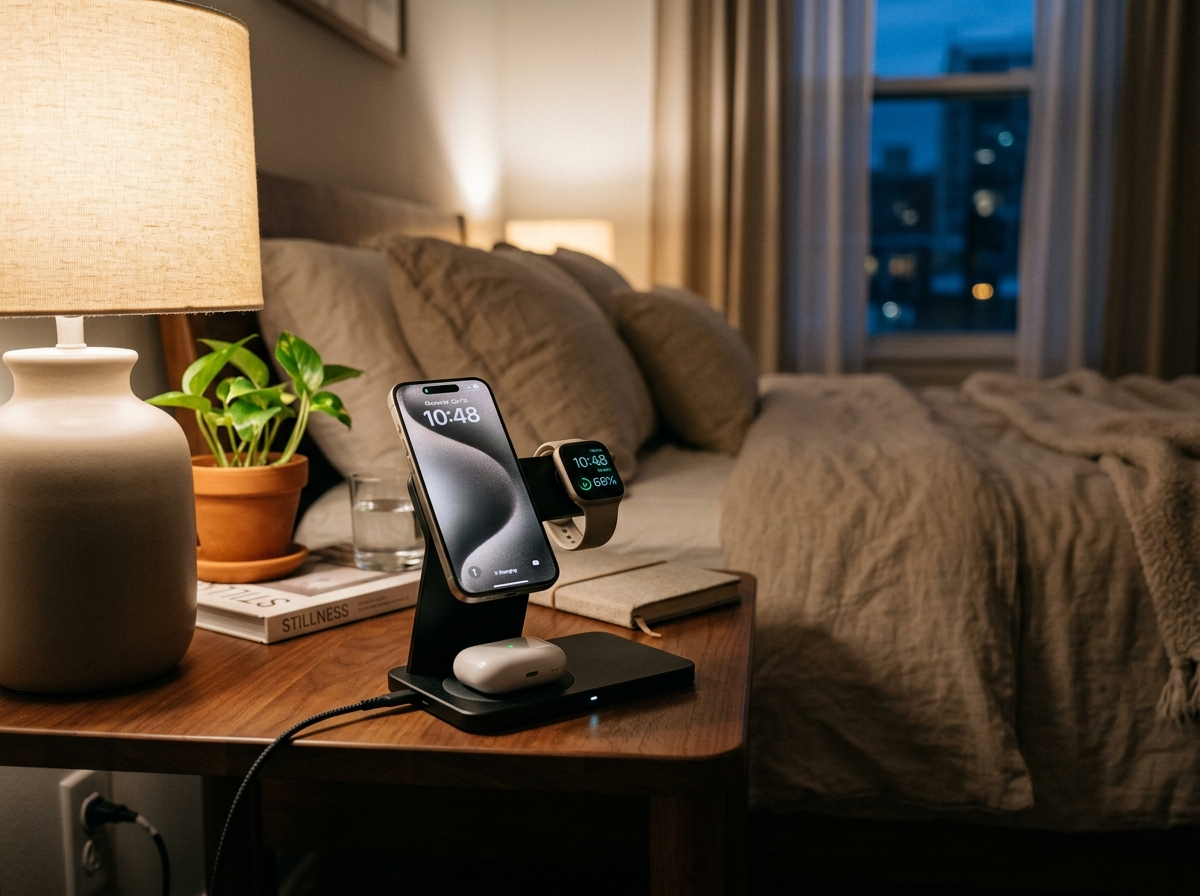 3-in-1 MagSafe Wireless Charging Stand — iPhone, Watch & AirPods
