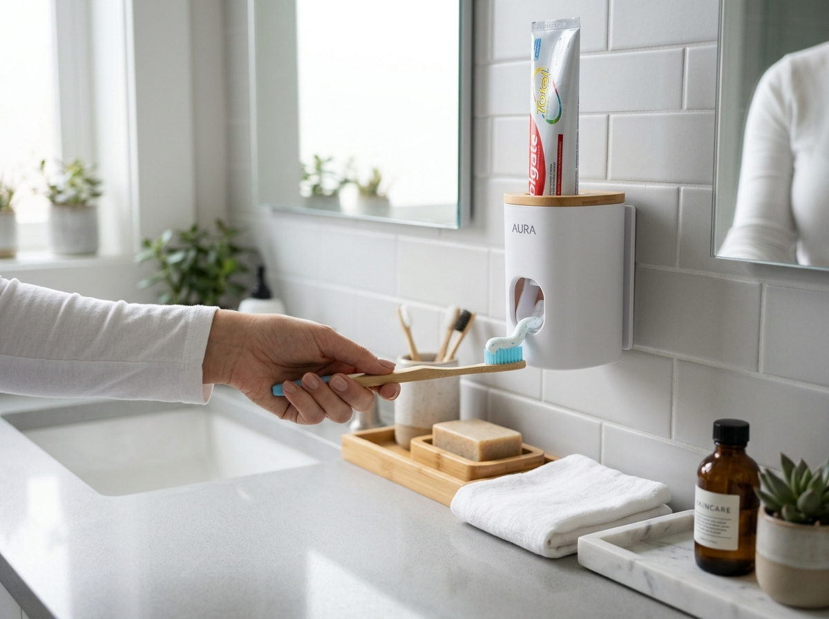 Creative Wall Mount Automatic Toothpaste...
