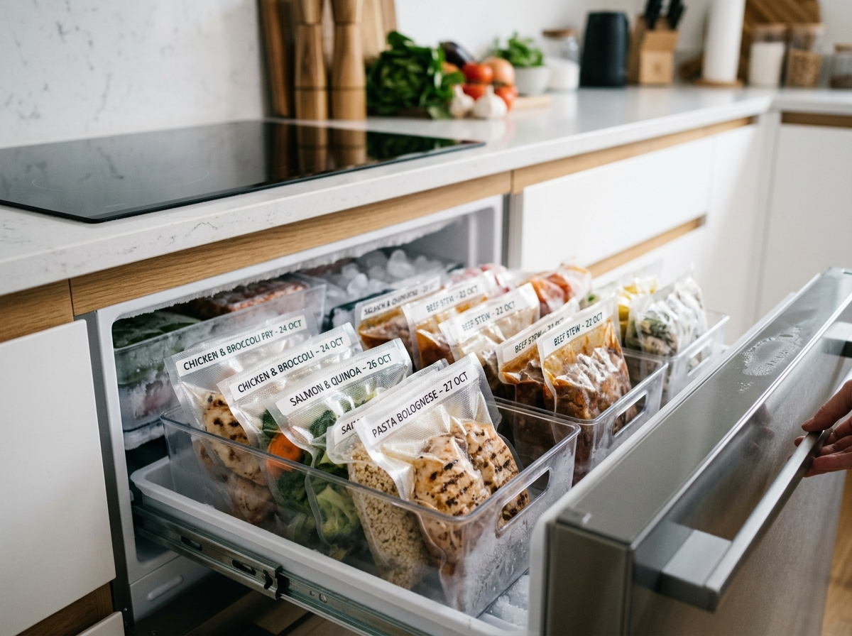 Vacuum Food Storage Bags — Sealer Rolls for Meal Prep & Freezing