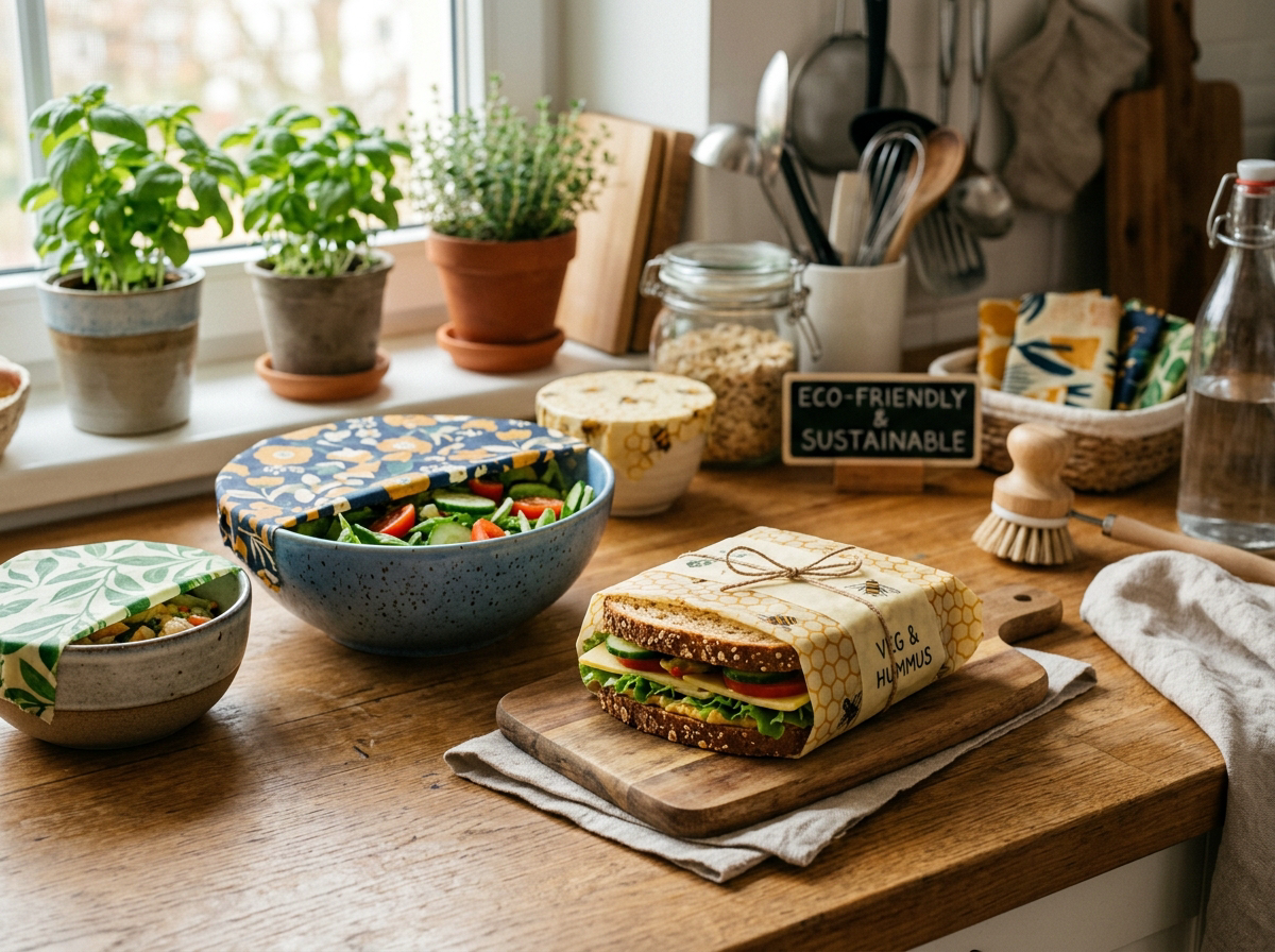 Reusable Beeswax Food Wraps — Eco-Friendly Plastic-Free Storage