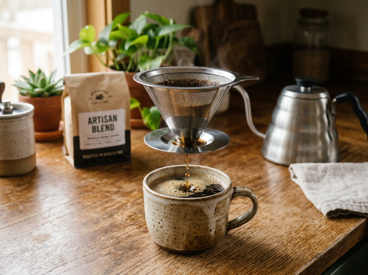 304 Stainless Steel Portable Coffee Filter...
