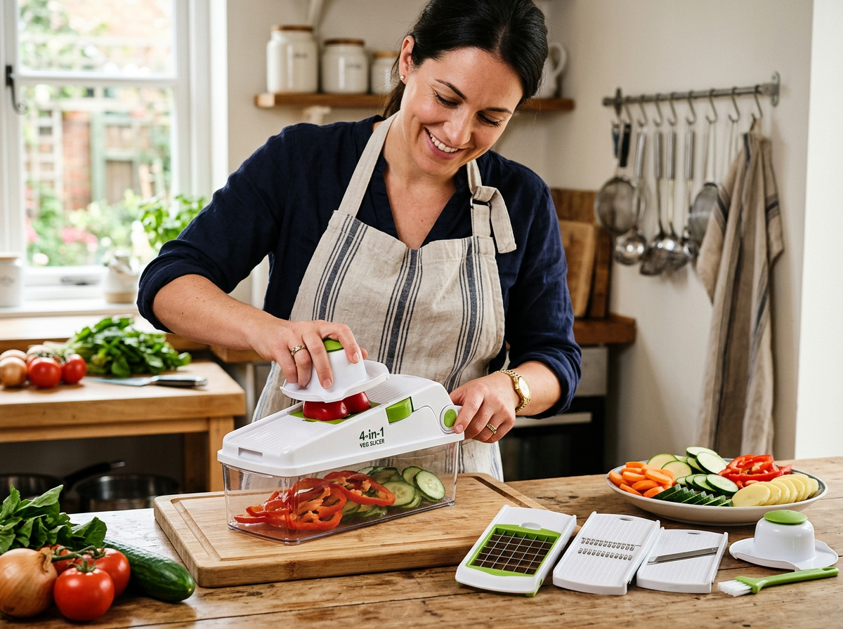 MultiPurpose Vegetable Slicer 4 in1 Vegetable...