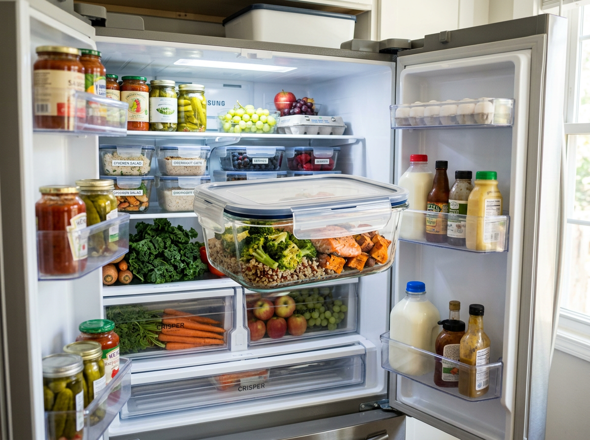 Airtight Fridge Food Storage Container with Lid